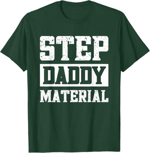 Step Dad Father Family Adults Black Small Modern Fun Humorous Design T-Shirt - T-Shirt | Forest