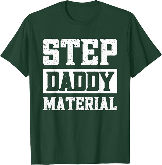 Step Dad Father Family Adults Black Small Modern Fun Humorous Design T-Shirt - T-Shirt | Forest