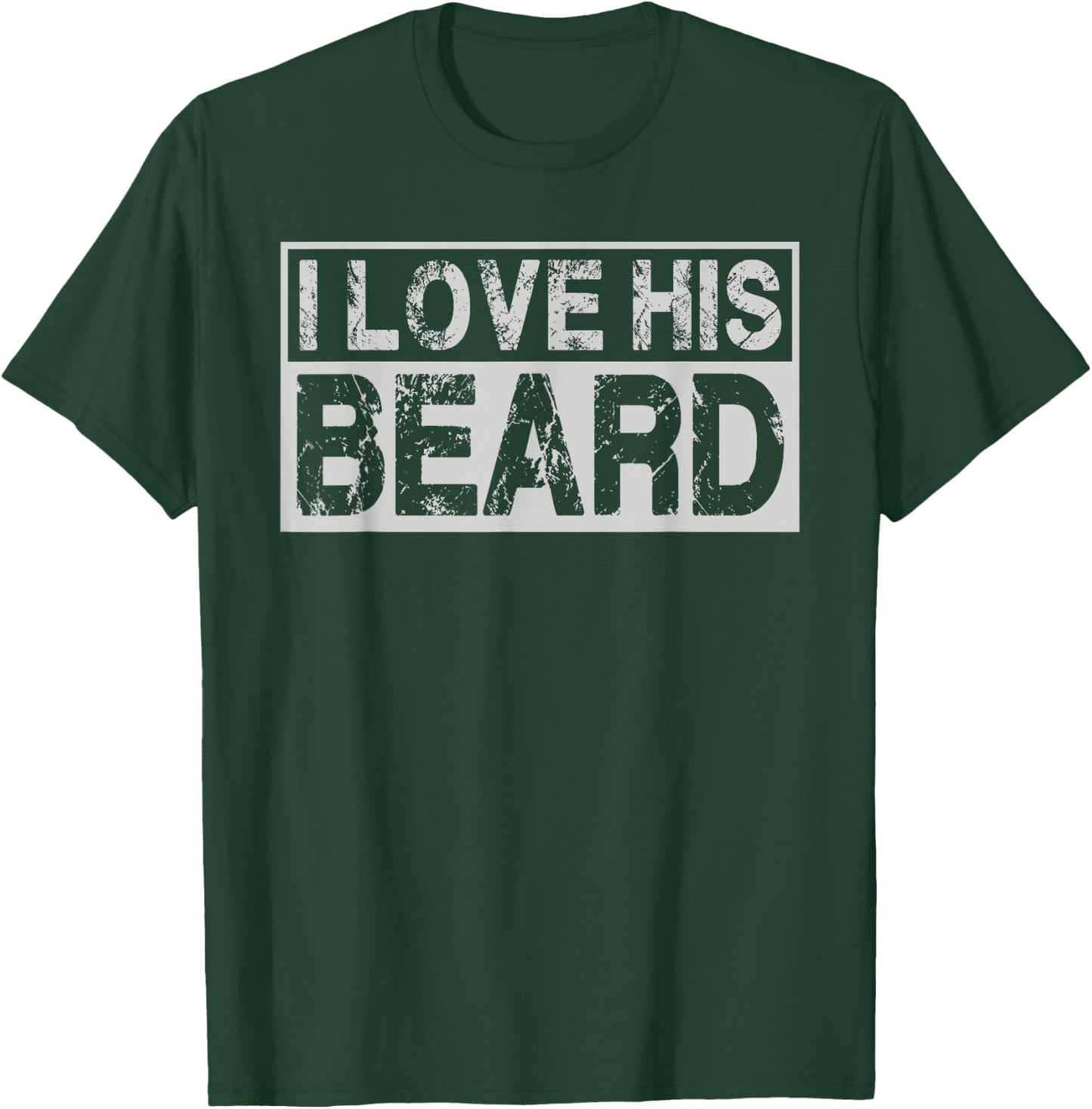I Love His Beard Her Butt Matching Couples Compliment 2PCS T-Shirt - T-Shirt | Forest