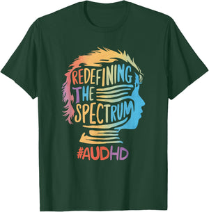 AuDHD Autism ADHD Autistic Spectrum Neurodiversity T-Shirt - T-Shirt | Forest