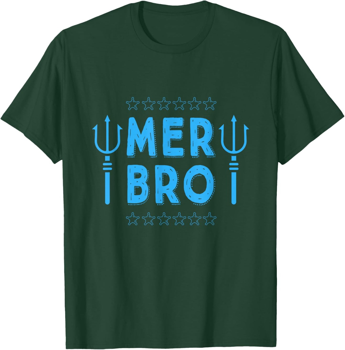 Merbro Brother Of A Mermaid Birthday Swimming T-Shirt - T-Shirt | Forest