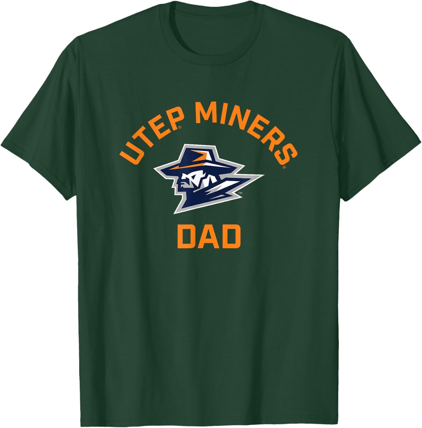 University of Texas El Paso UTEP Miners Arched Dad T-Shirt - T-Shirt | Forest