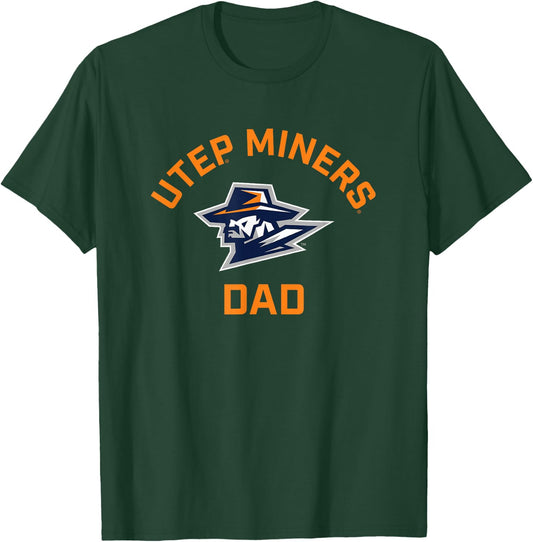 University of Texas El Paso UTEP Miners Arched Dad T-Shirt - T-Shirt | Forest