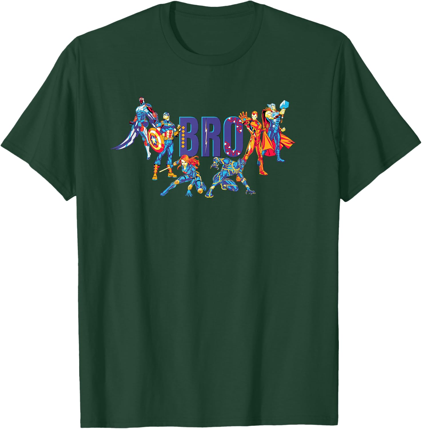 Marvel Super Heroes Avengers Family Vacation Trip Bro T-Shirt - T-Shirt | Forest