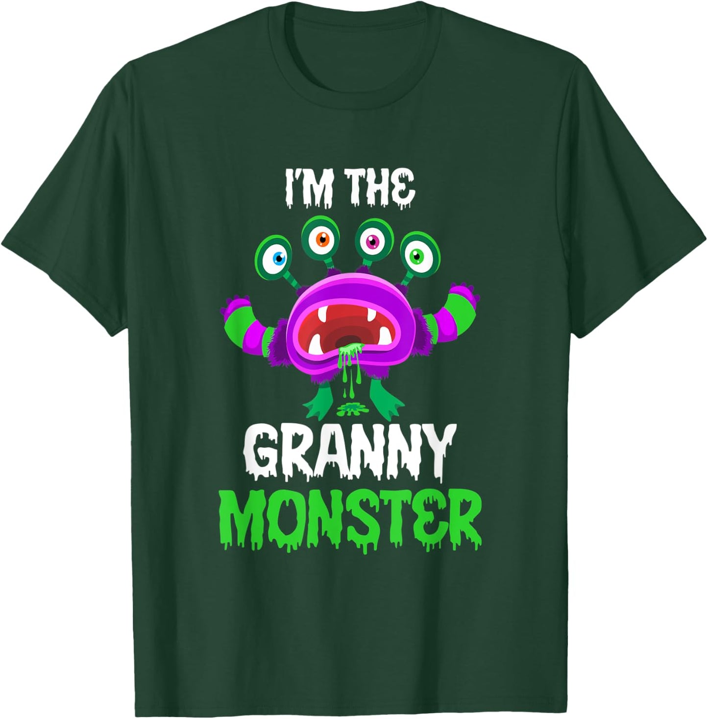 I'm The Granny Monster Matching Family Halloween T-Shirt - T-Shirt | Forest