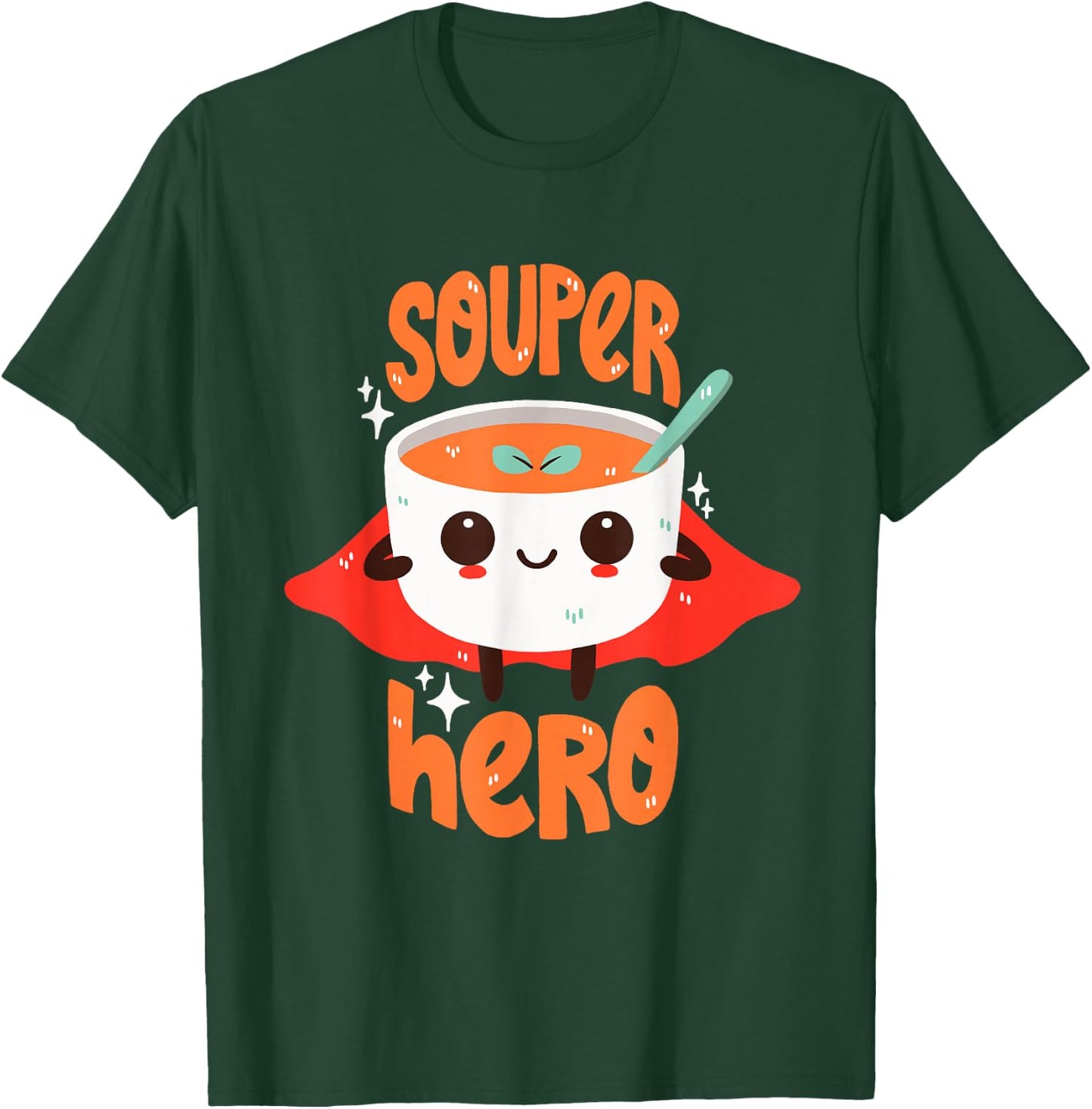 Superhero Soup Pun T-Shirt - T-Shirt | Forest