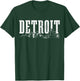 Detroit Skyline Pride Vintage Detroit Michigan T-Shirt - T-Shirt | Forest