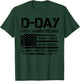 D-Day 80th Anniversary USA Flag Veteran Military Souvenir Men T-Shirt - T-Shirt | Forest
