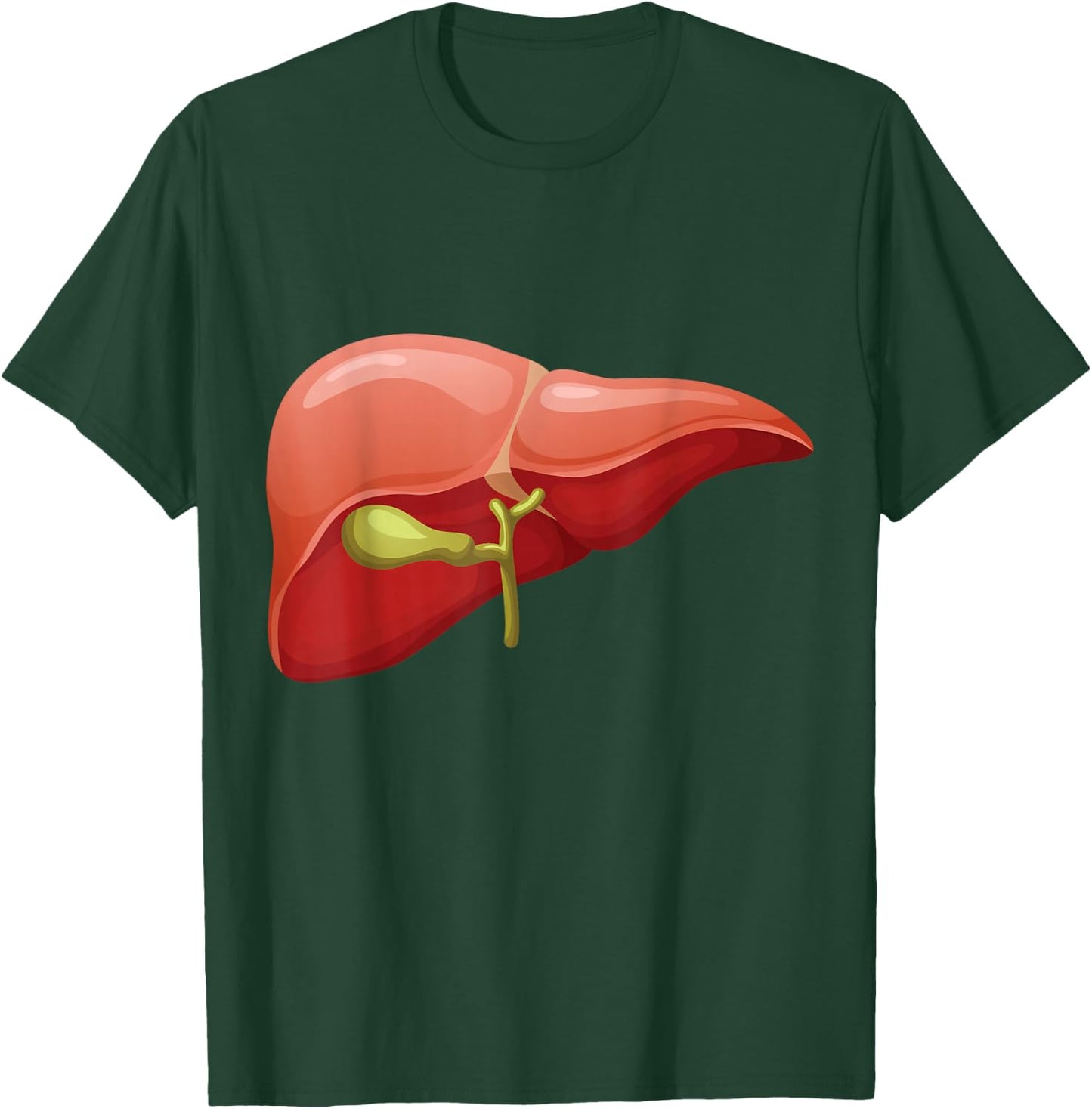 Human Body Organs Anatomy Group Costumes - Liver Costume T-Shirt - T-Shirt | Forest