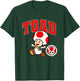 Super Mario Toad Big Character Collegiate Style T-Shirt - T-Shirt | Forest