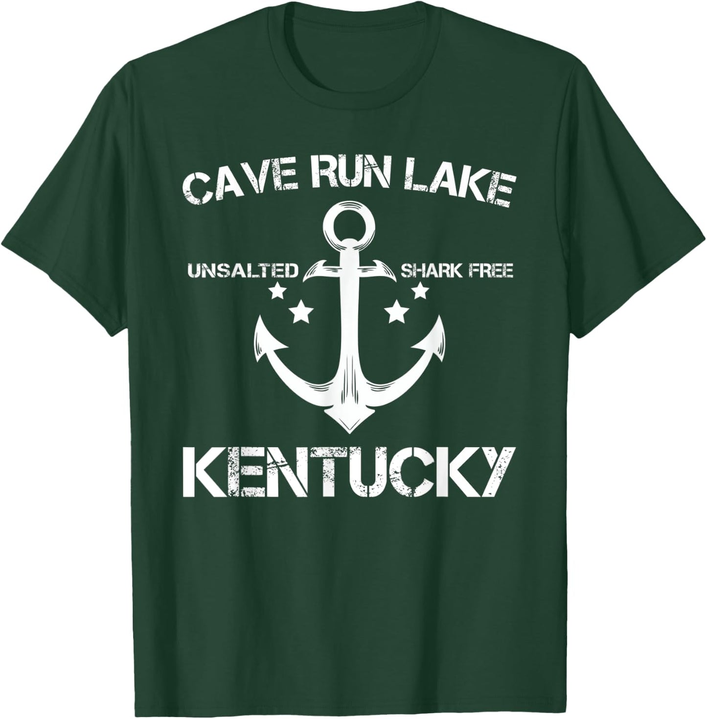CAVE RUN LAKE KENTUCKY Funny Fishing Camping Summer Gift Men Women Kids T-Shirt - T-Shirt | Forest
