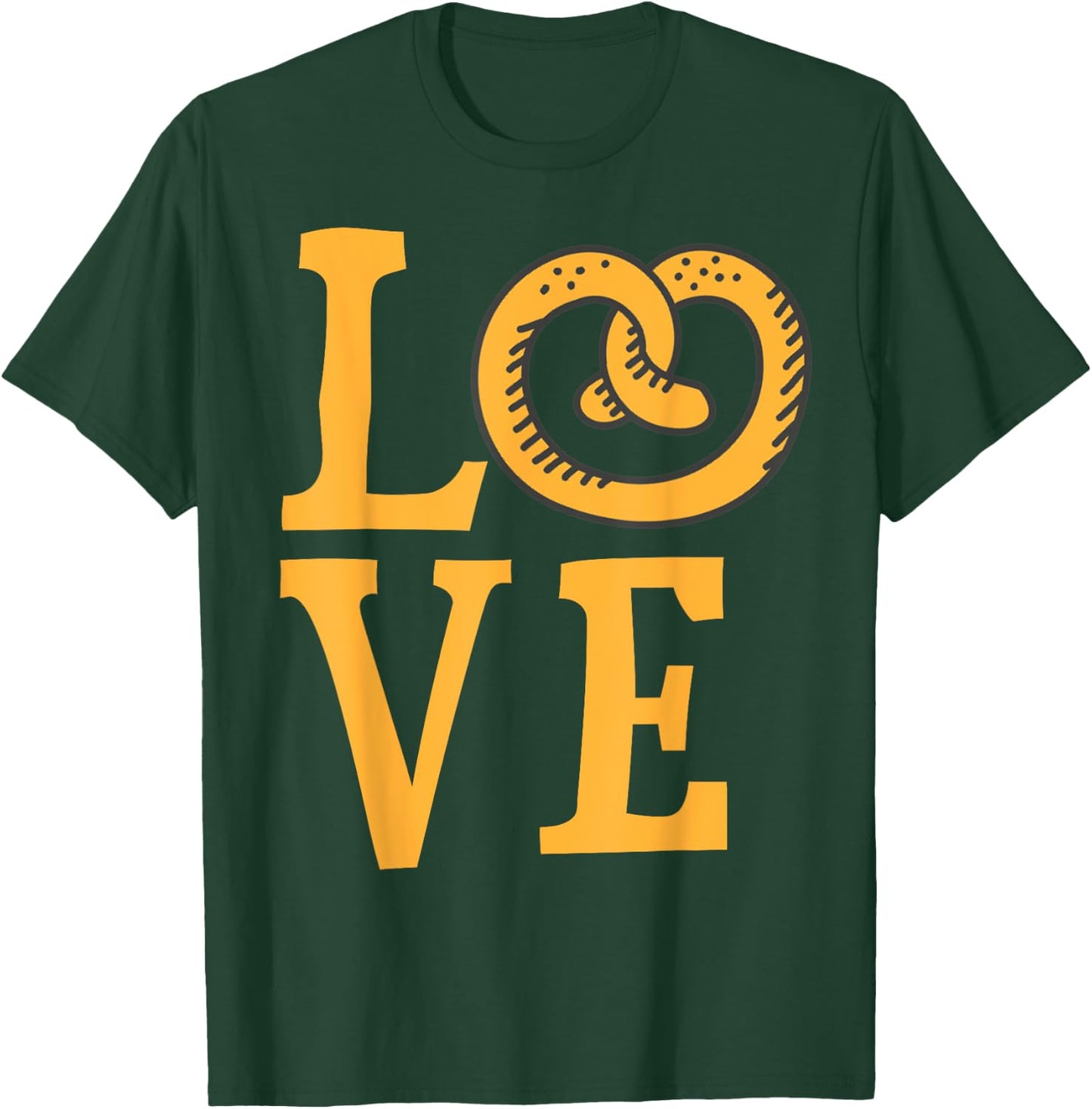 I Love Soft Pretzels Trendy Foodie Food Pretzel Lover Gift T-Shirt - T-Shirt | Forest