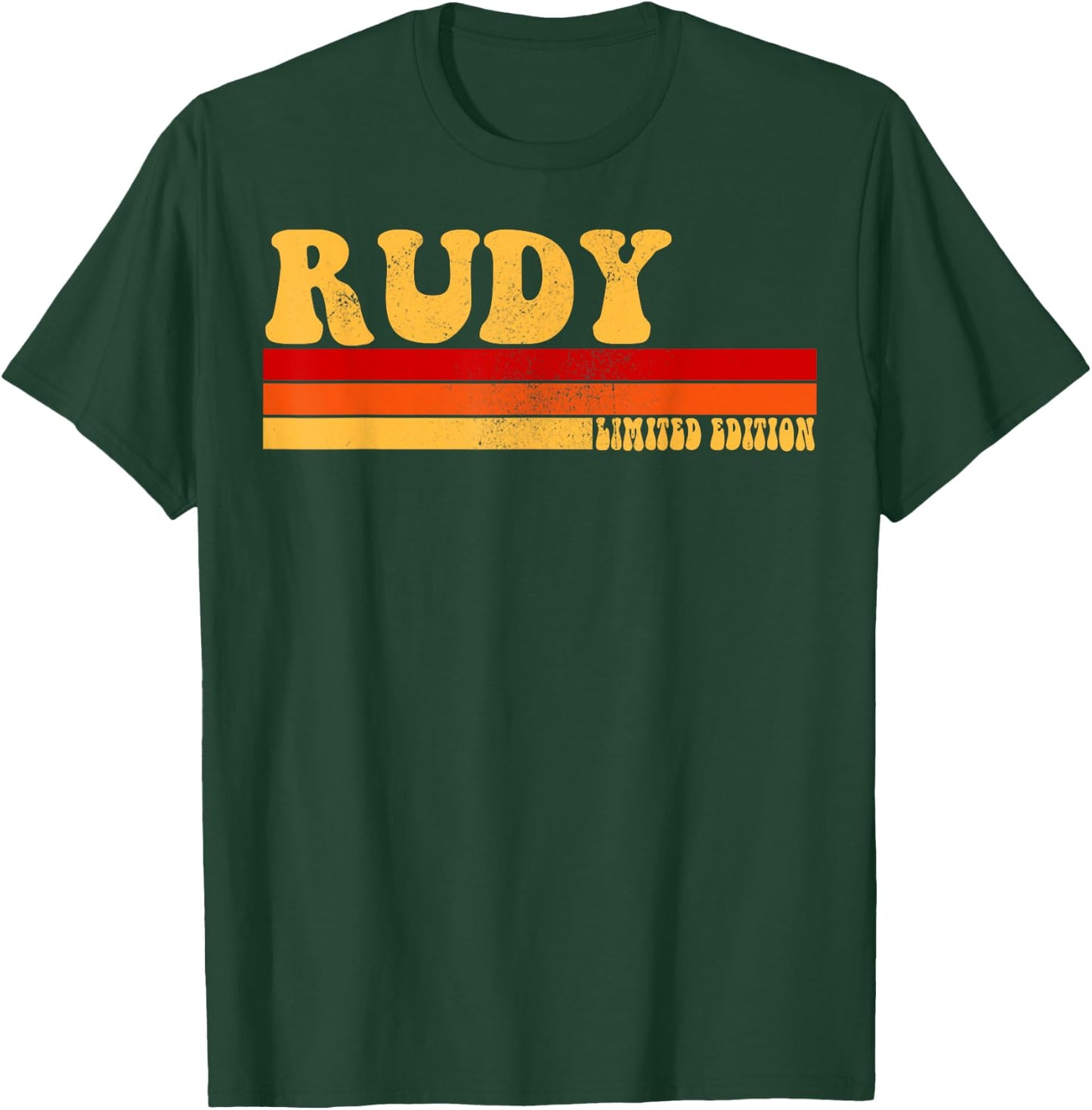 RUDY Name Personalized Idea Men Retro Vintage RUDY T-Shirt - T-Shirt | Forest