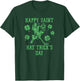 Happy Saint Hat Tricks Day Funny St Patrick's Day Ice Hockey T-Shirt - T-Shirt | Forest