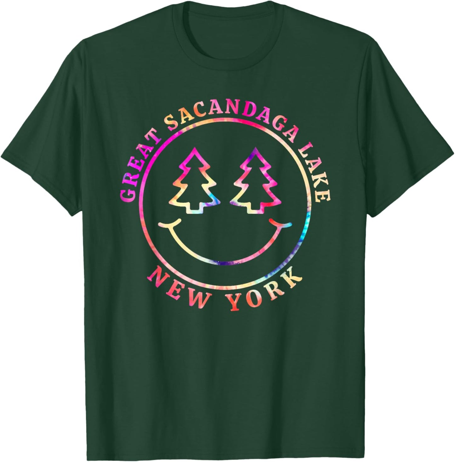 Great Sacandaga Lake, New York Summer Lake Swimming T-Shirt - T-Shirt | Forest