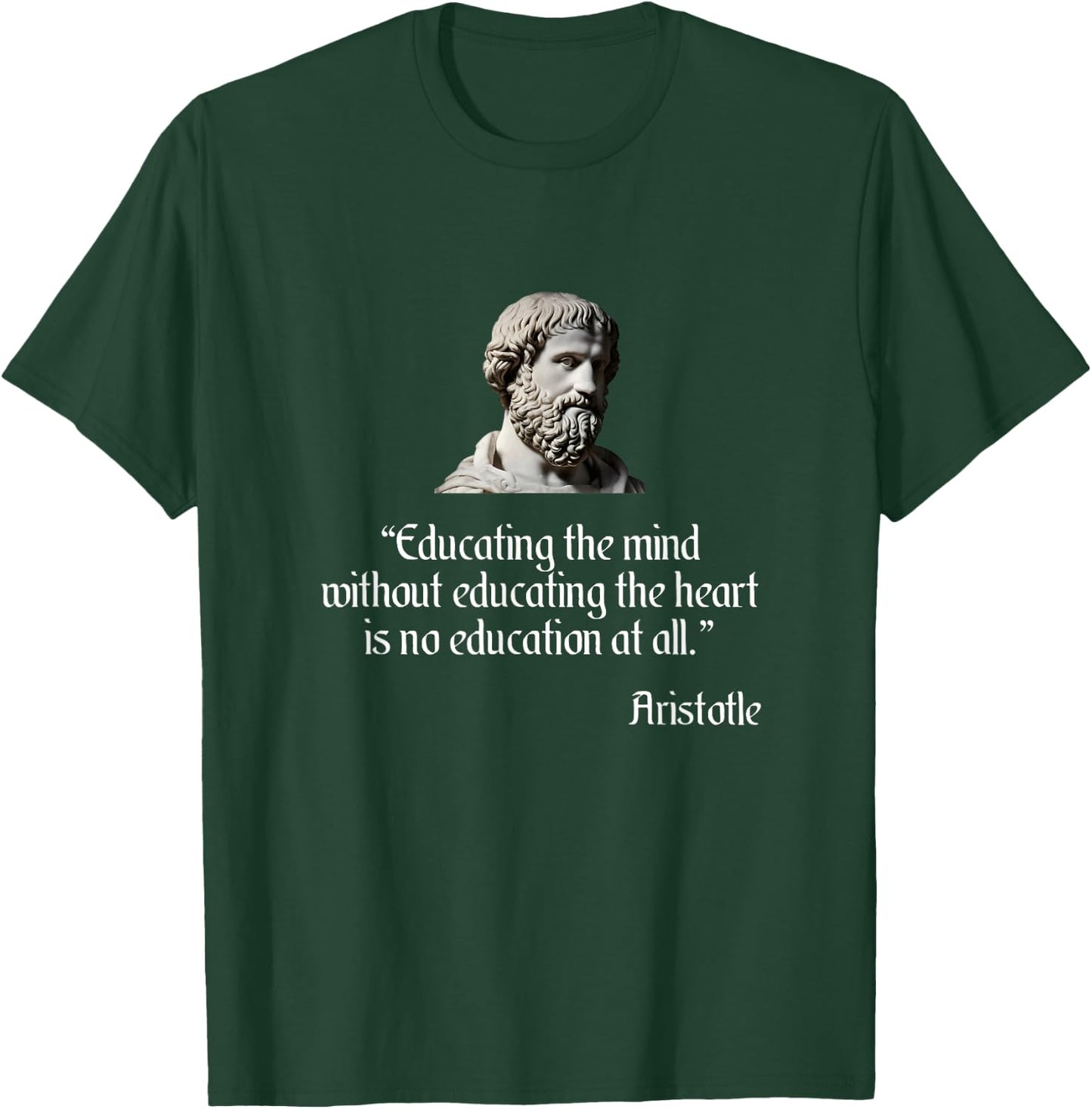 Aristotle Shirt on Education Philosophy T-Shirt - T-Shirt | Forest