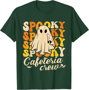 Spooky Cafeteria Crew Squad Halloween Costume Lunch Lady T-Shirt - T-Shirt | Forest