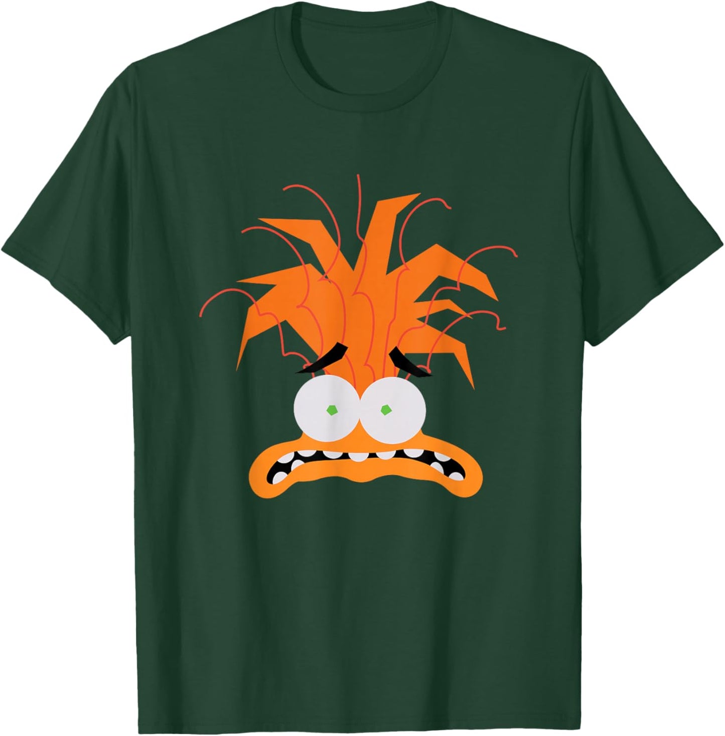 Disney Pixar Inside Out 2 Anxiety Big Head Logo T-Shirt - T-Shirt | Forest