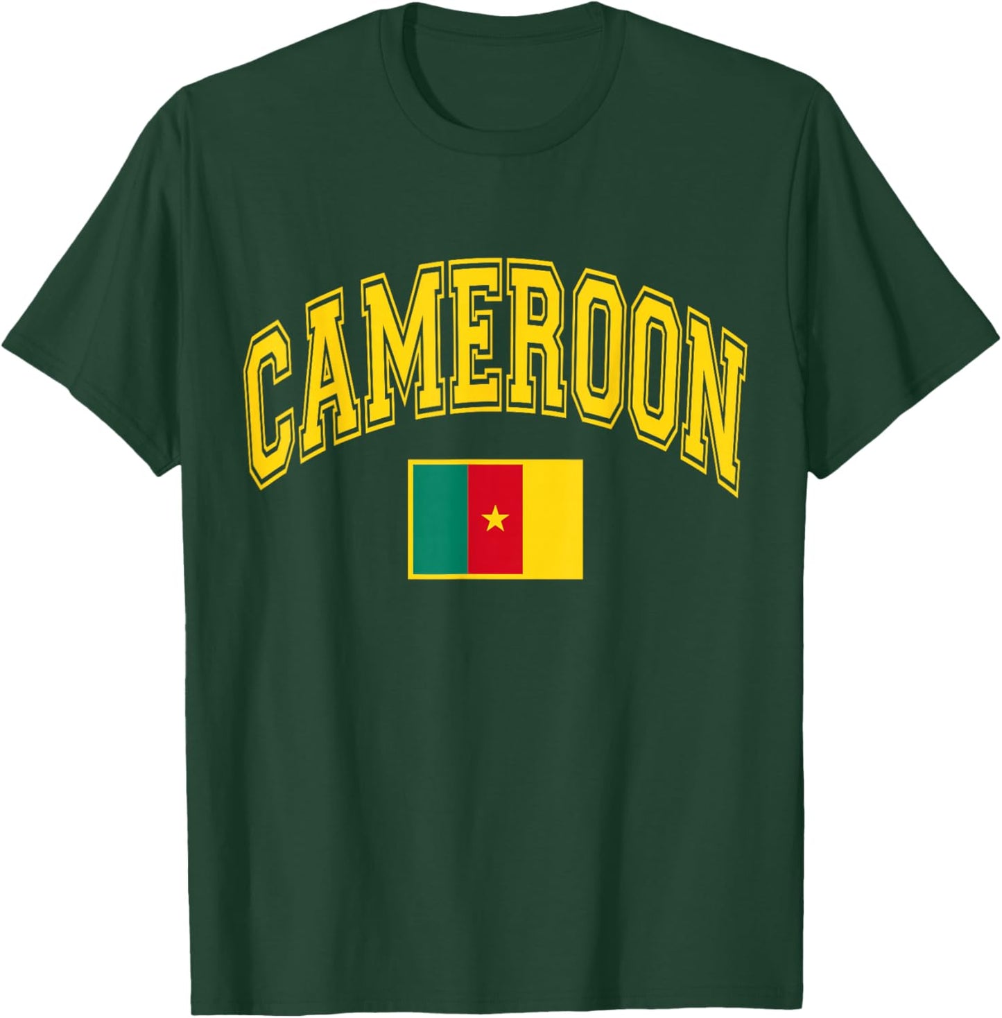 Cameroon Africa Cameroonian Flag Graphic T-Shirt - T-Shirt | Forest