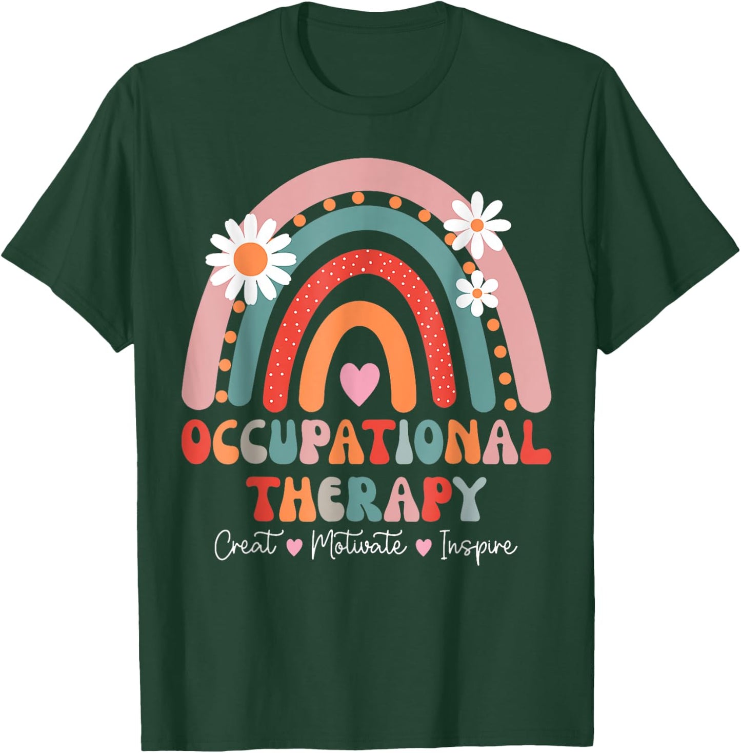 Groovy Occupational Therapy Shirts Therapists Happy OT Month T-Shirt - T-Shirt | Forest