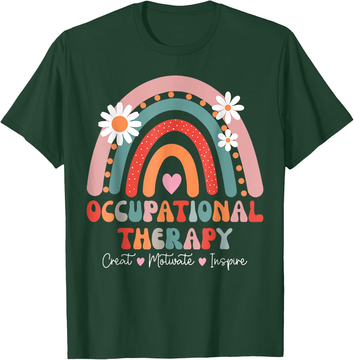 Groovy Occupational Therapy Shirts Therapists Happy OT Month T-Shirt - T-Shirt | Forest