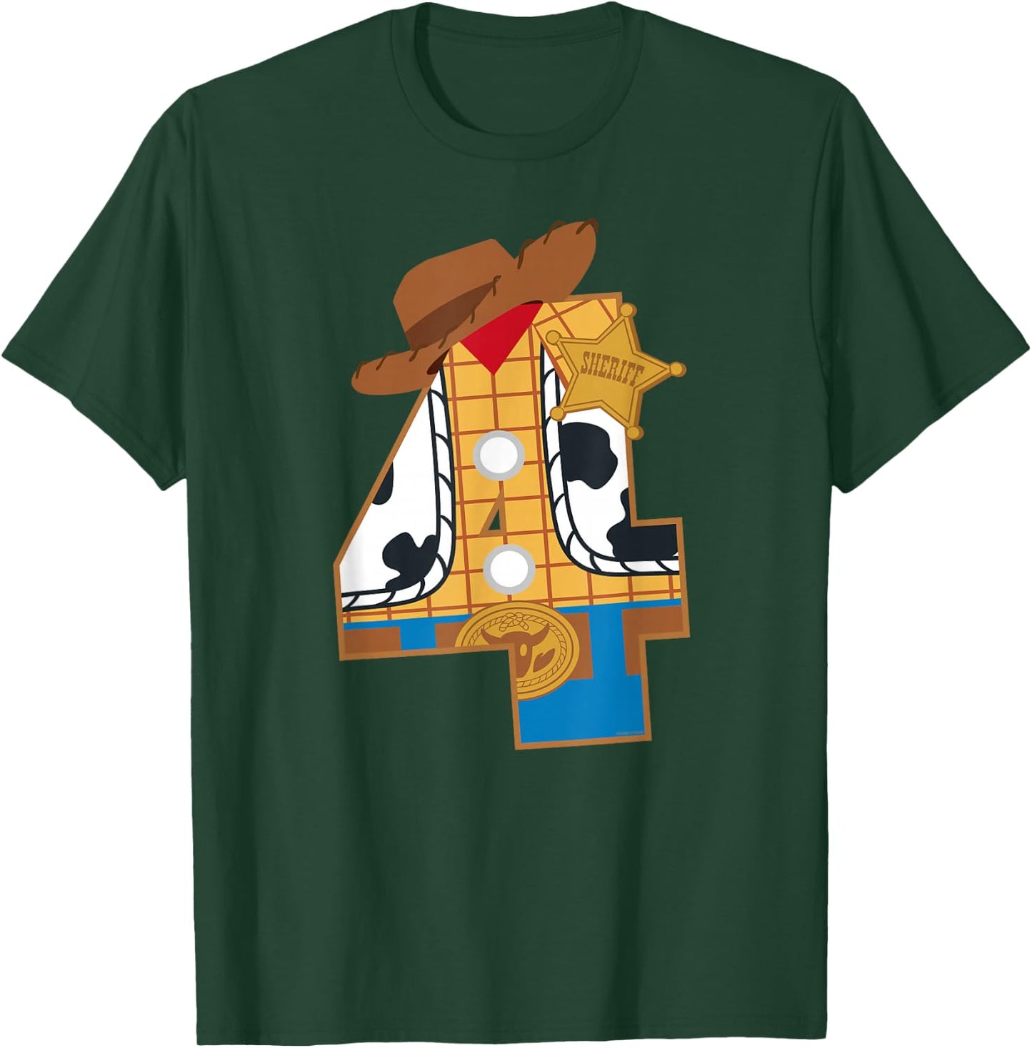 Disney and Pixar's Toy Story Fourth Birthday 4 Years Old T-Shirt - T-Shirt | Forest