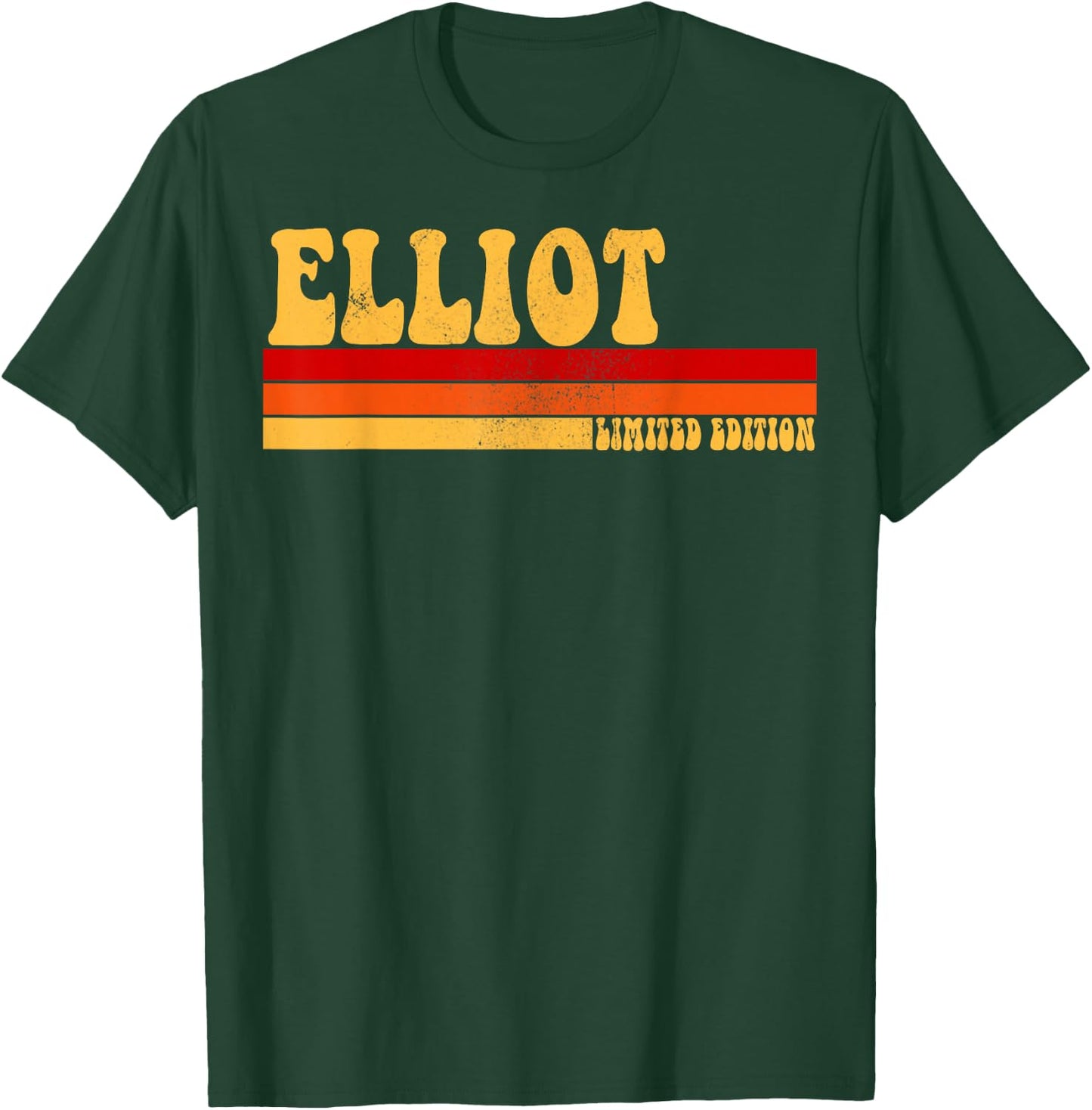 ELLIOT Name Personalized Idea Men Retro Vintage ELLIOT T-Shirt - T-Shirt | Forest