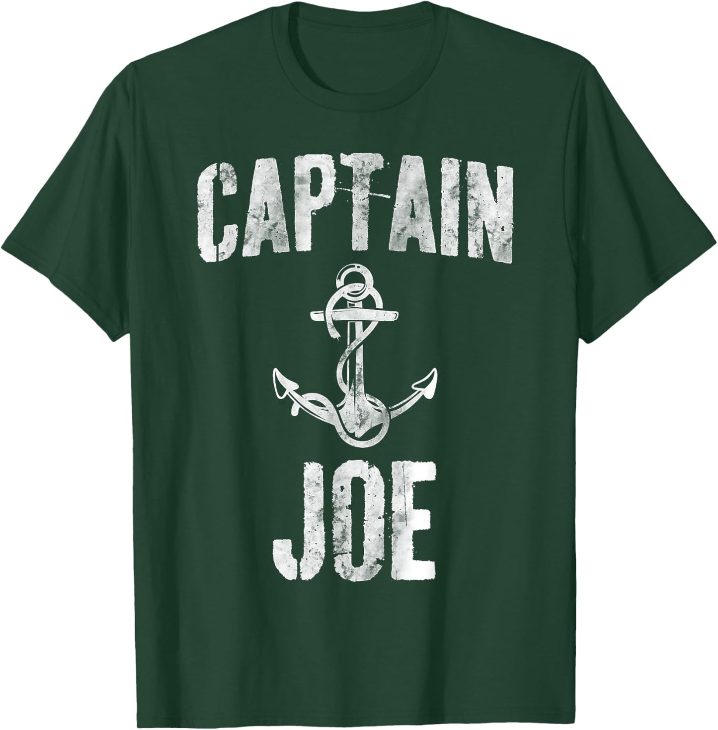 Funny Personalized Boating Shirt First Name Captain Joe T-Shirt - T-Shirt | Forest