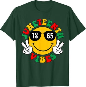 Juneteenth 1865 Celebrate Black Pride Freedom African Retro T-Shirt - T-Shirt | Forest