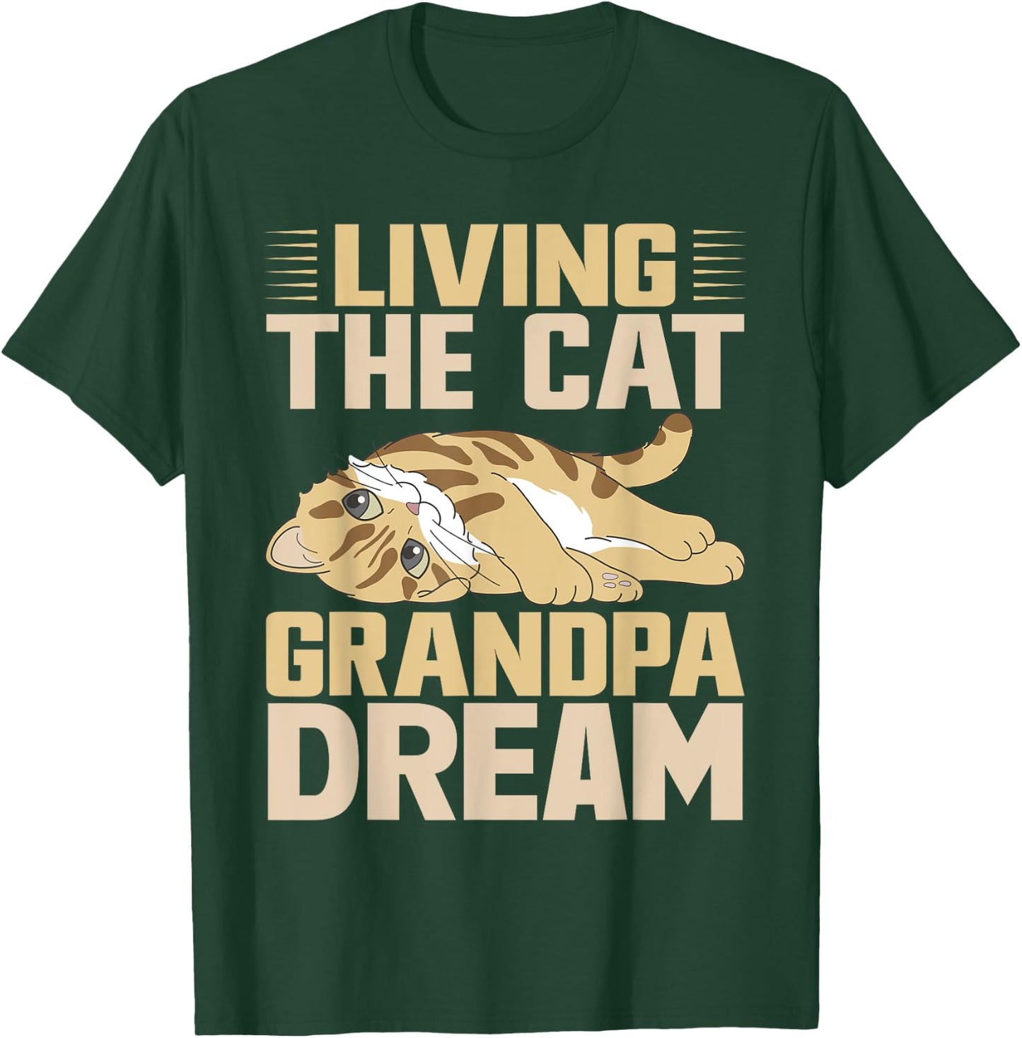 Living the Cat Grandpa Dream Cat Grandpa Women T-Shirt - T-Shirt | Forest