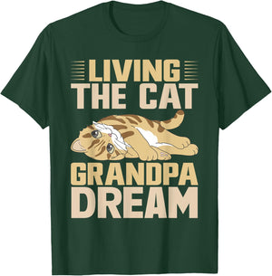 Living the Cat Grandpa Dream Cat Grandpa Women T-Shirt - T-Shirt | Forest