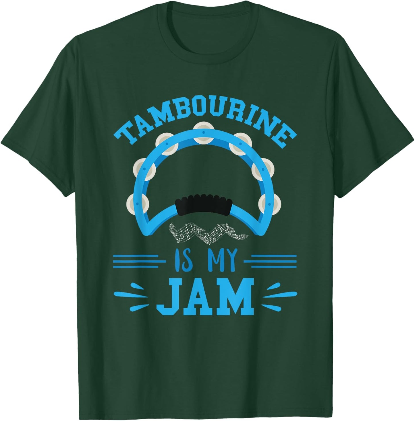 Tambourine Musical Instrument My Jam Tambourine Player T-Shirt - T-Shirt | Forest