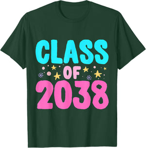 Class of 2038 Graduate Grow With Me T-Shirt - T-Shirt | Forest