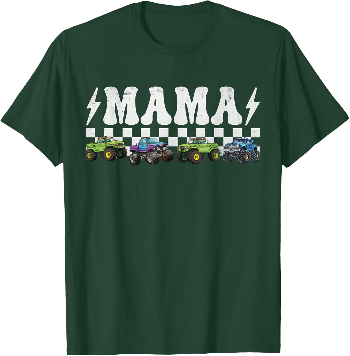 Monster Truck Mama Family Matching Monster Trucks Birthday T-Shirt - T-Shirt | Forest