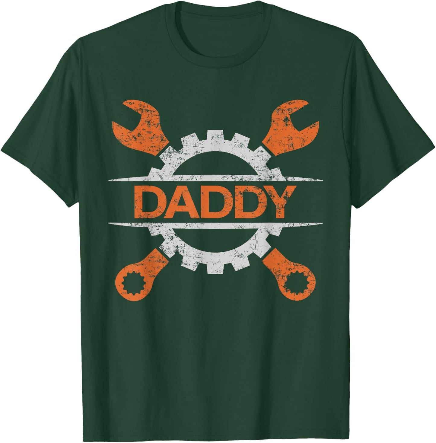 Wrench Dad Car Mechanic Daddy Garage T-Shirt - T-Shirt | Forest