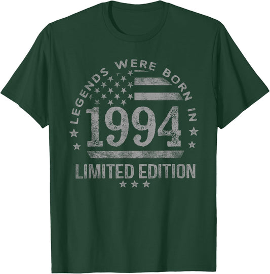 Legends were Born in 1994 USA Flag Men T-Shirt - T-Shirt | Forest