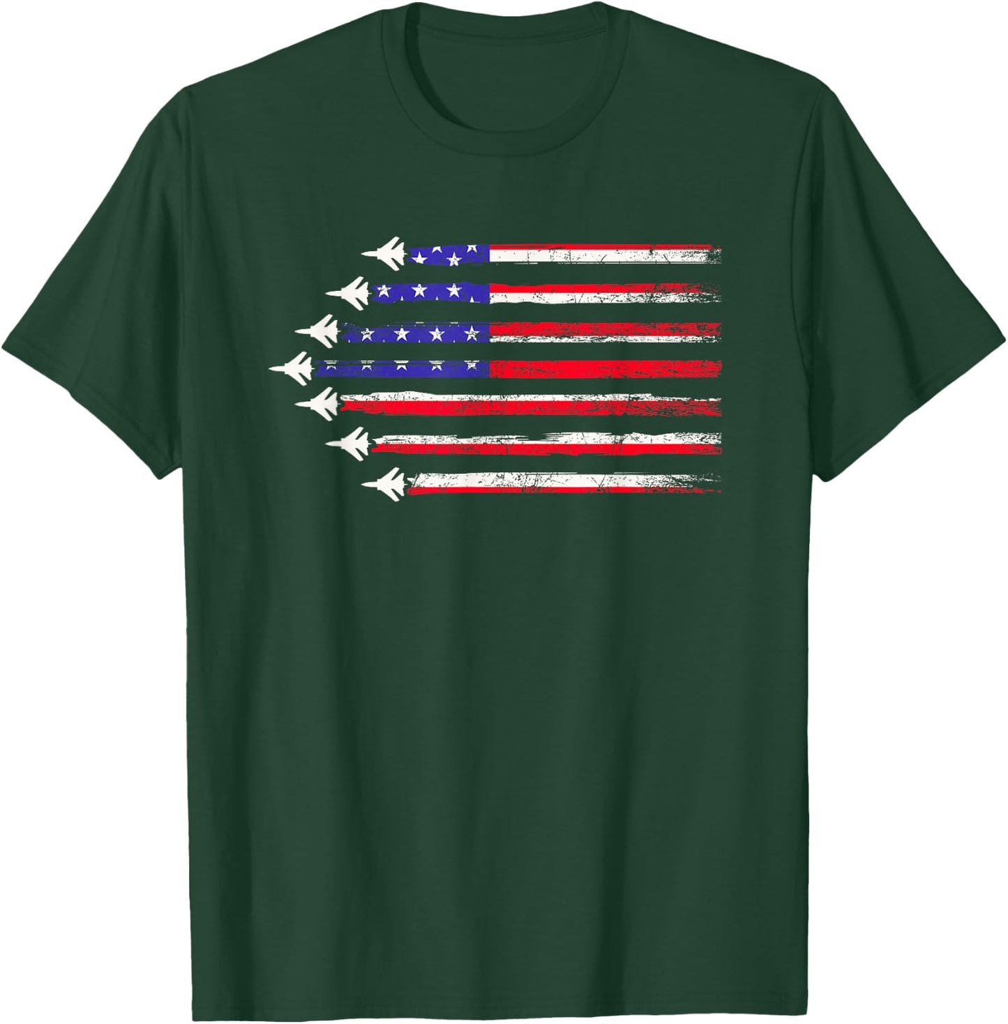 Air Force US Flag Military Retirement Gift Men Women Kids T-Shirt - T-Shirt | Forest