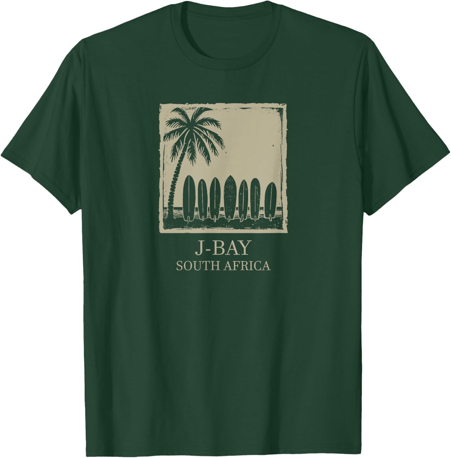 Surfing Surfboard J BAY T-Shirt - T-Shirt | Forest