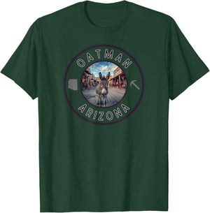 Mojave Trading Post Oatman Arizona Burro In Town , Small, Black T-Shirt - T-Shirt | Forest