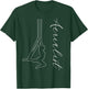 Aerialist Aerial Arts Gifts, Cursive Side Silks Hammock T-Shirt - T-Shirt | Forest
