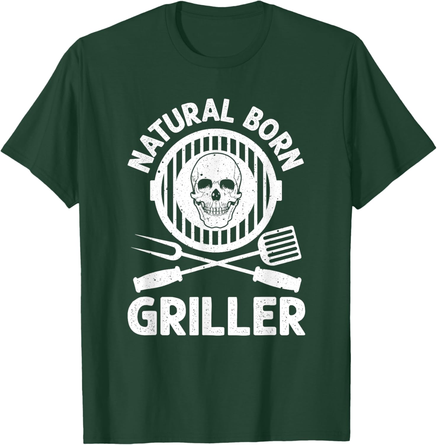 Funny BBQ Art Women Grilling Meat Smoking Barbecue T-Shirt - T-Shirt | Forest