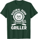 Funny BBQ Art Women Grilling Meat Smoking Barbecue T-Shirt - T-Shirt | Forest
