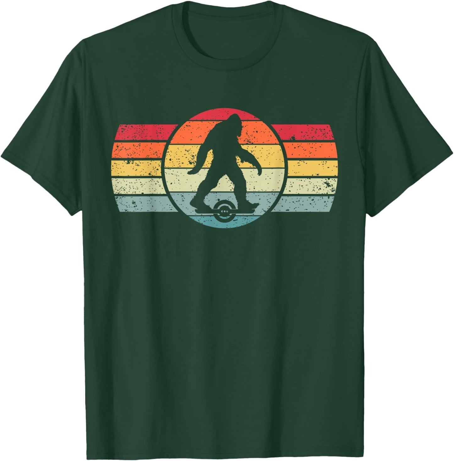 Bigfoot One Wheel Float Electric Skateboard Owner Hoverboard T-Shirt - T-Shirt | Forest
