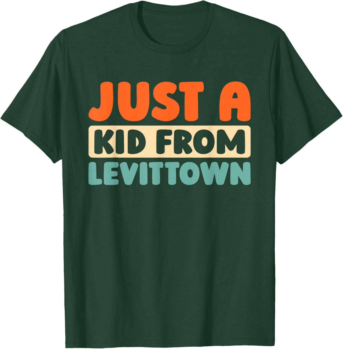 Retro Just A Kid From New York Levittown - American Us City T-Shirt - T-Shirt | Forest