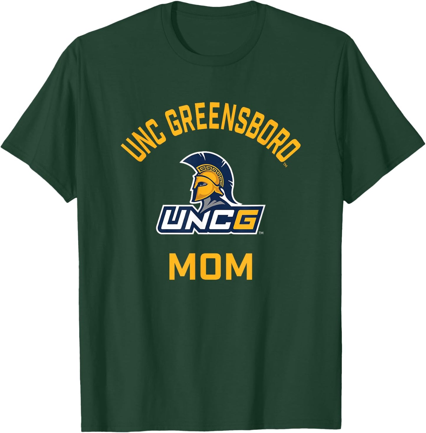 UNC Greensboro UNCG Spartans Arched Mom T-Shirt - T-Shirt | Forest