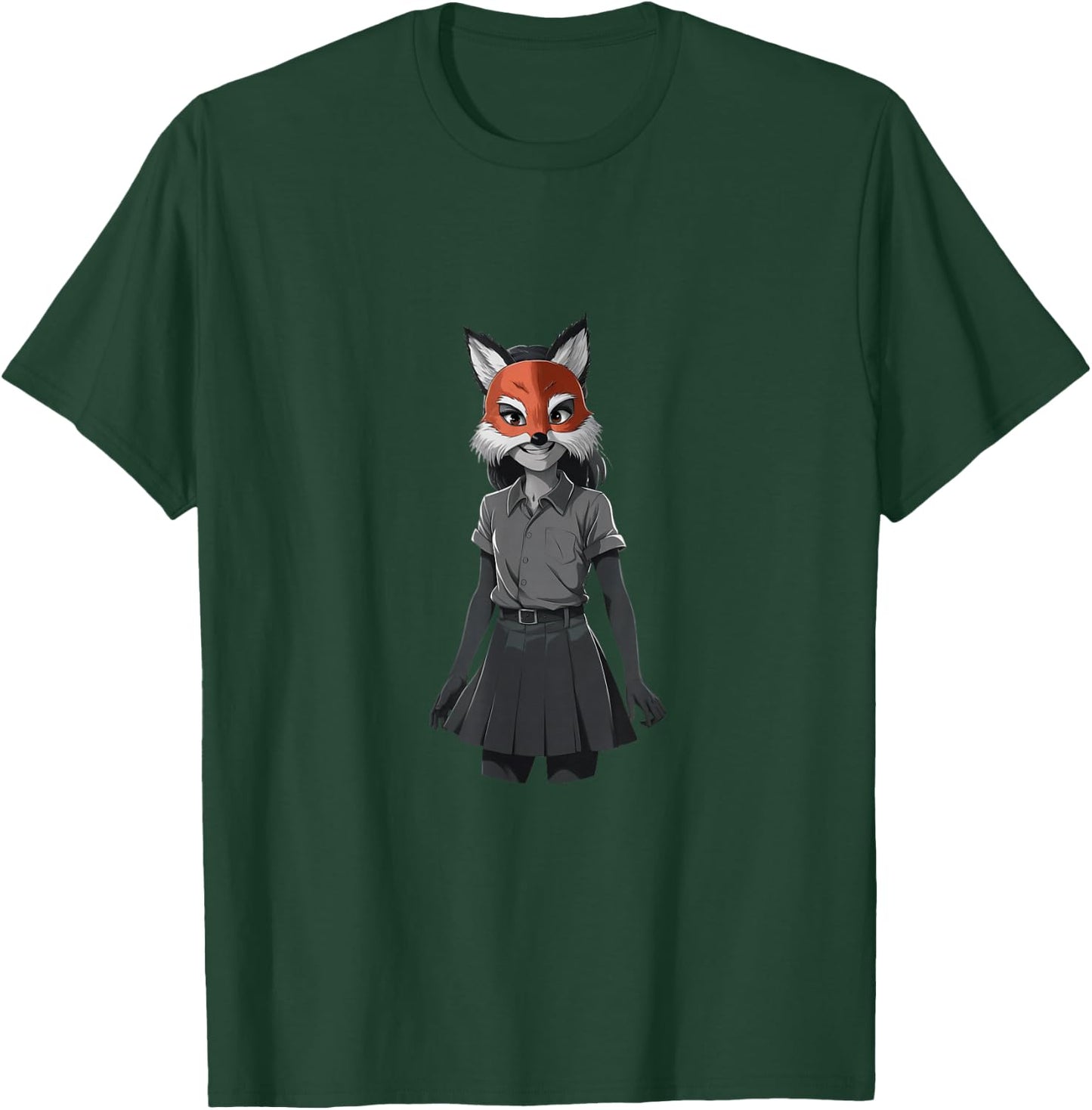 Fox Therian Mask T-Shirt - T-Shirt | Forest