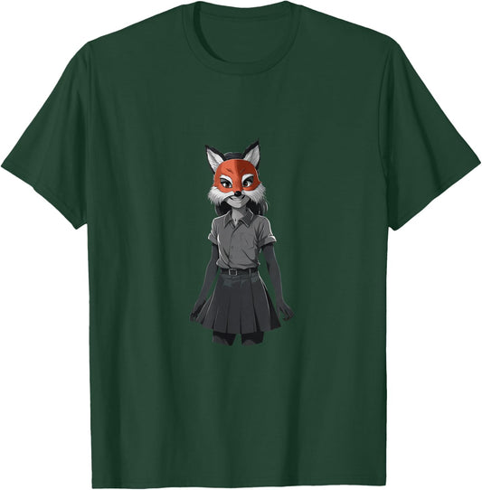 Fox Therian Mask T-Shirt - T-Shirt | Forest