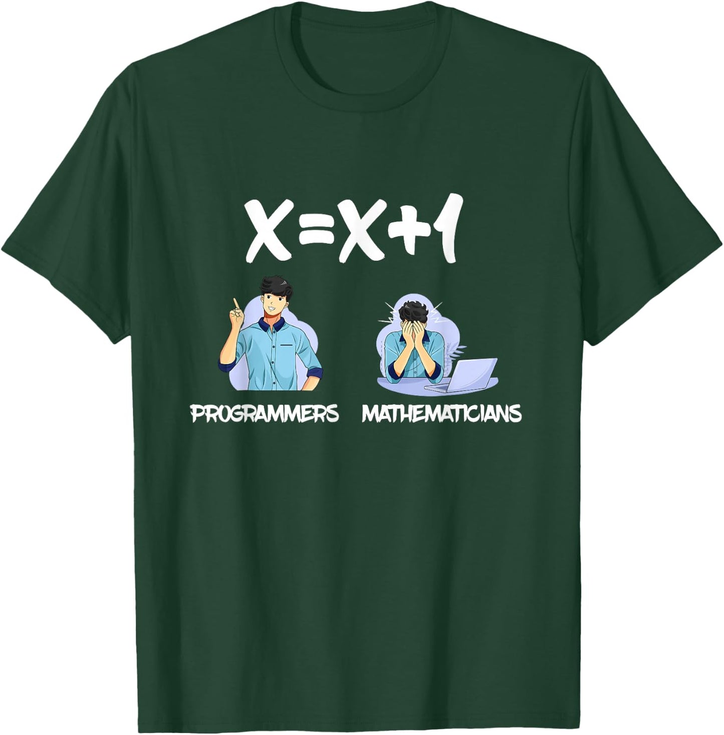 Funny Mathematics Computer Science Programmers & Mathematicians T-Shirt - T-Shirt | Forest