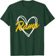 Rams Love Heart Vintage Gift Women Boys Girls Kids T-Shirt - T-Shirt | Forest