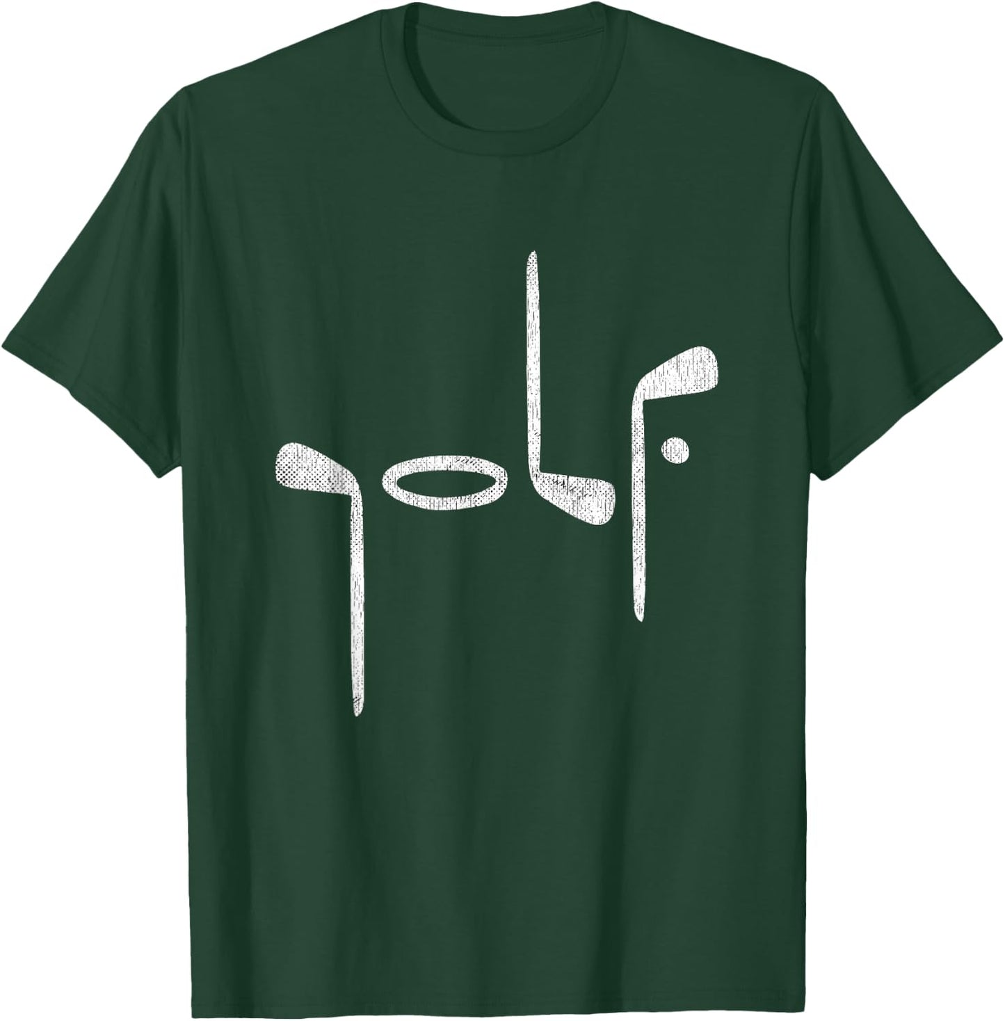 Golf Minimalist Logo Women Golf Fan Men Golfer T-Shirt - T-Shirt | Forest